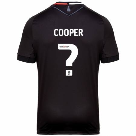 Kandiny Kinder Noah Cooper #0 Schwarz Auswärtstrikot Trikot 2024/25 T-Shirt