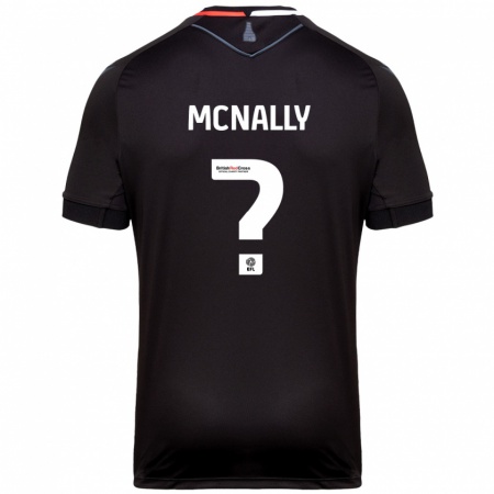 Kandiny Kinder Tommy Mcnally #0 Schwarz Auswärtstrikot Trikot 2024/25 T-Shirt