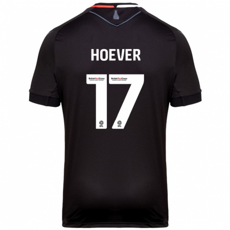 Kandiny Kinder Ki-Jana Hoever #17 Schwarz Auswärtstrikot Trikot 2024/25 T-Shirt