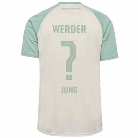 Kandiny Kinder Hugo Jung #0 Cremeweiß Hellgrün Auswärtstrikot Trikot 2024/25 T-Shirt