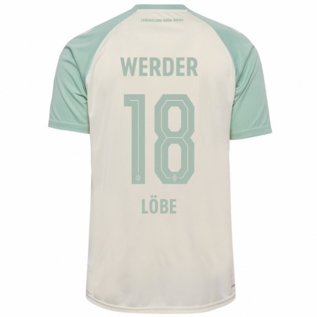 Kandiny Kinder Jasper Löbe #18 Cremeweiß Hellgrün Auswärtstrikot Trikot 2024/25 T-Shirt