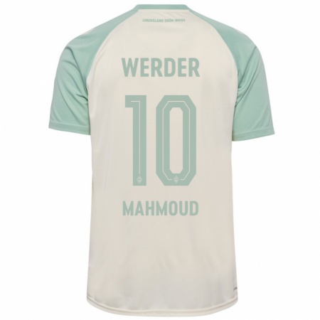 Kandiny Kinder Tuana Mahmoud #10 Cremeweiß Hellgrün Auswärtstrikot Trikot 2024/25 T-Shirt