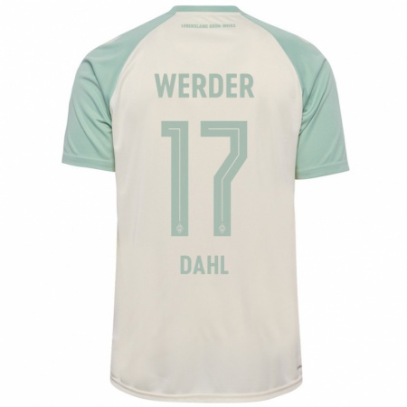 Kandiny Kinder Amira Dahl #17 Cremeweiß Hellgrün Auswärtstrikot Trikot 2024/25 T-Shirt