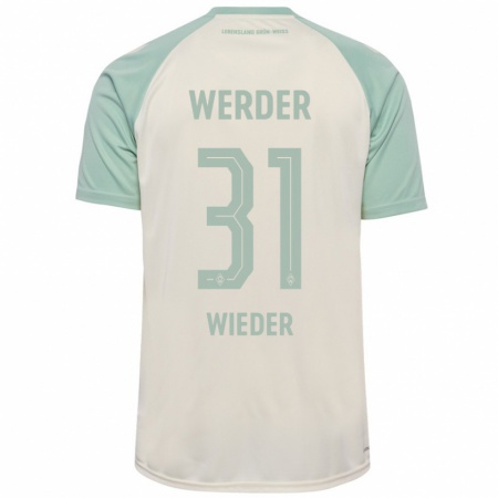 Kandiny Kinder Verena Wieder #31 Cremeweiß Hellgrün Auswärtstrikot Trikot 2024/25 T-Shirt