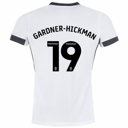 Kandiny Kinder Taylor Gardner-Hickman #19 Weiß Schwarz Auswärtstrikot Trikot 2024/25 T-Shirt