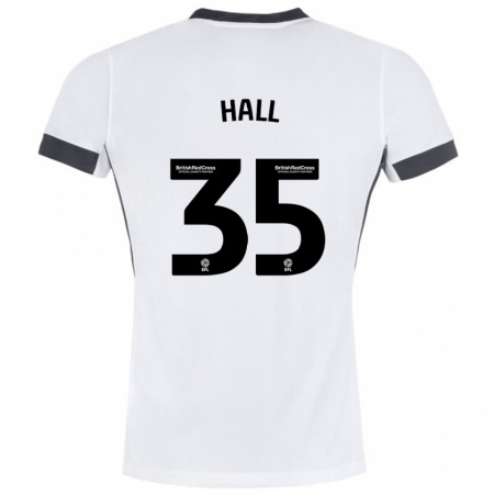 Kandiny Kinder George Hall #35 Weiß Schwarz Auswärtstrikot Trikot 2024/25 T-Shirt