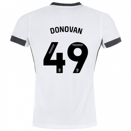 Kandiny Kinder Romelle Donovan #49 Weiß Schwarz Auswärtstrikot Trikot 2024/25 T-Shirt