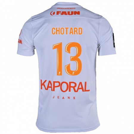 Kandiny Kinder Joris Chotard #13 Weiß Auswärtstrikot Trikot 2024/25 T-Shirt