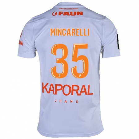 Kandiny Kinder Lucas Mincarelli #35 Weiß Auswärtstrikot Trikot 2024/25 T-Shirt