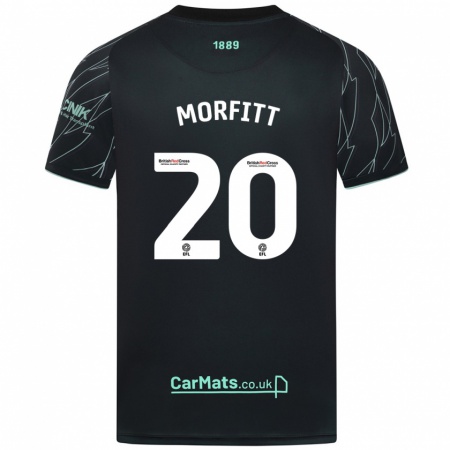 Kandiny Kinder Izzy Morfitt #20 Schwarz Grün Auswärtstrikot Trikot 2024/25 T-Shirt