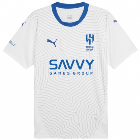 Kandiny Kinder Sergej Milinković-Savić #22 Weiß Blau Auswärtstrikot Trikot 2024/25 T-Shirt