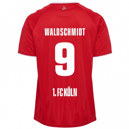 Kandiny Kinder Luca Waldschmidt #9 Rot Weiß Auswärtstrikot Trikot 2024/25 T-Shirt