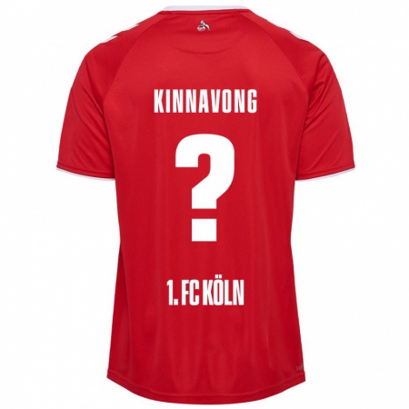 Kandiny Kinder Jordan Kinnavong #0 Rot Weiß Auswärtstrikot Trikot 2024/25 T-Shirt