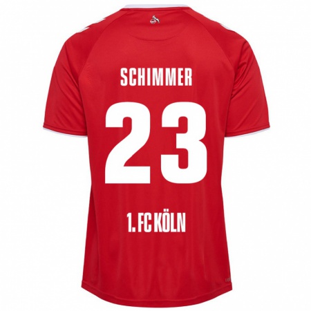 Kandiny Kinder Marleen Schimmer #23 Rot Weiß Auswärtstrikot Trikot 2024/25 T-Shirt