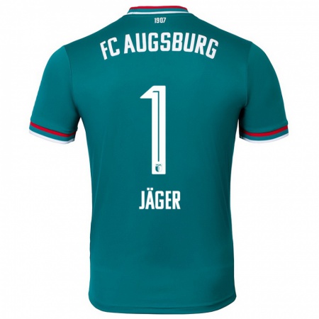 Kandiny Kinder Tobias Jäger #1 Dunkelgrün Auswärtstrikot Trikot 2024/25 T-Shirt