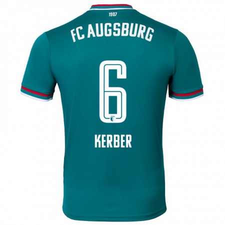 Kandiny Kinder Luca Kerber #6 Dunkelgrün Auswärtstrikot Trikot 2024/25 T-Shirt