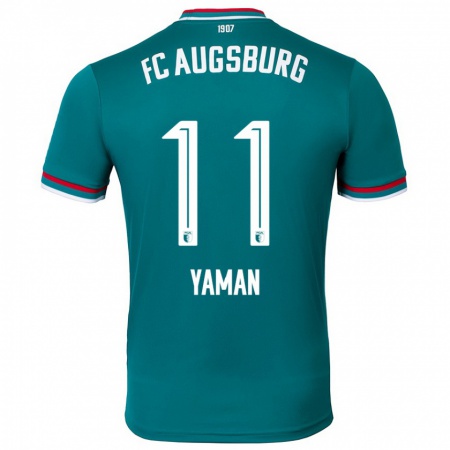 Kandiny Kinder Kerim Yaman #11 Dunkelgrün Auswärtstrikot Trikot 2024/25 T-Shirt