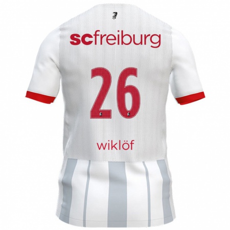 Kandiny Kinder Oscar Wiklöf #26 Weiß Grau Auswärtstrikot Trikot 2024/25 T-Shirt