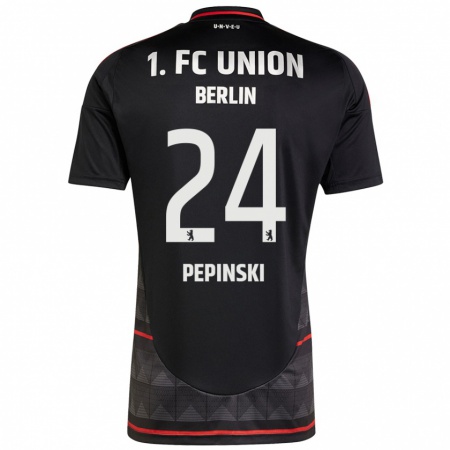 Kandiny Kinder Louis Pepinski #24 Schwarz Auswärtstrikot Trikot 2024/25 T-Shirt