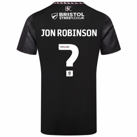 Kandiny Kinder Jon Ander Vilar Robinson #0 Schwarz Auswärtstrikot Trikot 2024/25 T-Shirt