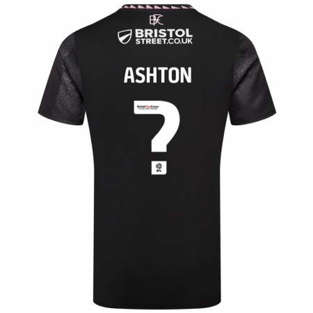 Kandiny Kinder Joe Ashton #0 Schwarz Auswärtstrikot Trikot 2024/25 T-Shirt