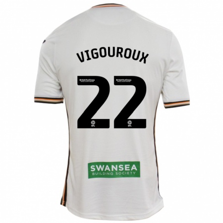 Kandiny Herren Lawrence Vigouroux #22 Rot Weiß Heimtrikot Trikot 2024/25 T-Shirt