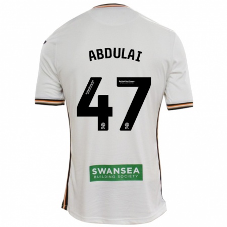 Kandiny Herren Azeem Abdulai #47 Rot Weiß Heimtrikot Trikot 2024/25 T-Shirt