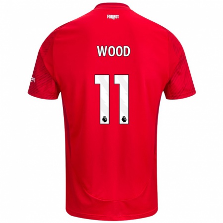 Kandiny Herren Chris Wood #11 Rot Weiß Heimtrikot Trikot 2024/25 T-Shirt