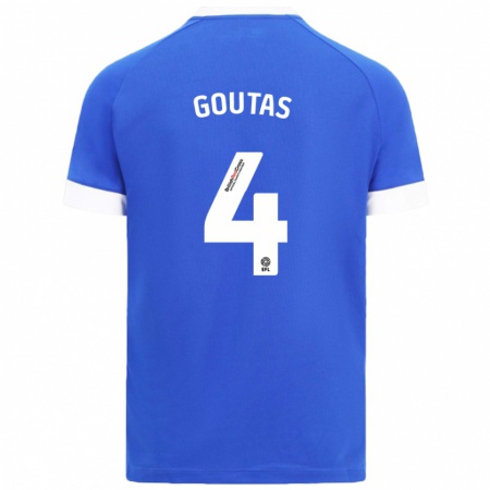 Kandiny Herren Dimitrios Goutas #4 Himmelblau Heimtrikot Trikot 2024/25 T-Shirt