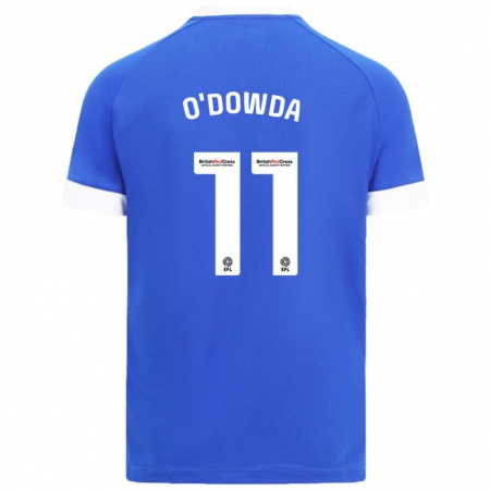 Kandiny Herren Callum O'dowda #11 Himmelblau Heimtrikot Trikot 2024/25 T-Shirt