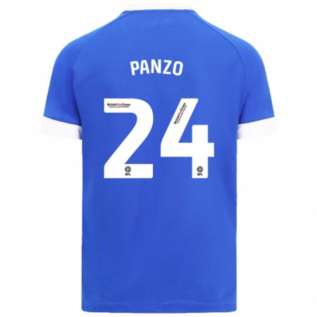 Kandiny Herren Jonathan Panzo #24 Himmelblau Heimtrikot Trikot 2024/25 T-Shirt