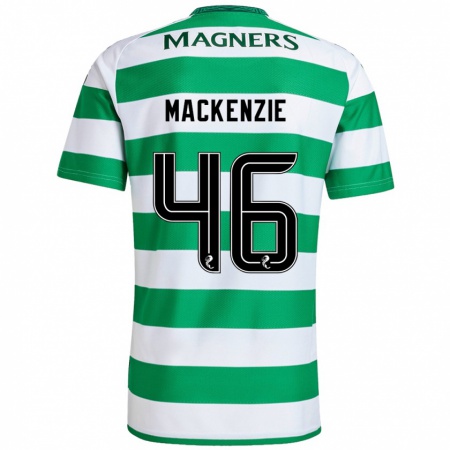 Kandiny Herren Magnus Mackenzie #46 Grün Weiß Heimtrikot Trikot 2024/25 T-Shirt