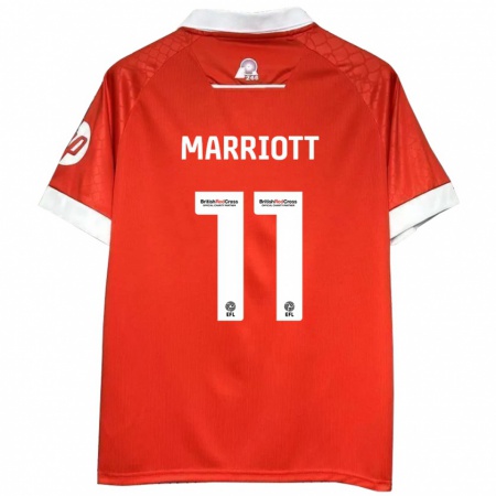 Kandiny Herren Jack Marriott #11 Rot Weiß Heimtrikot Trikot 2024/25 T-Shirt