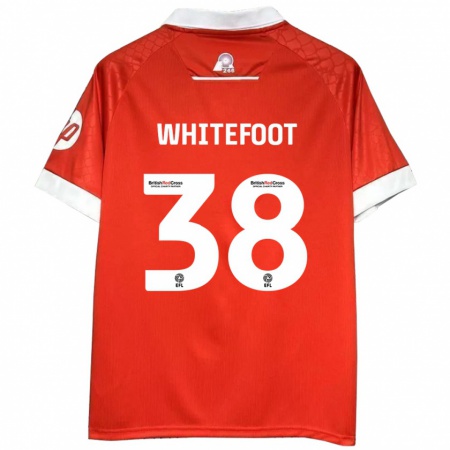 Kandiny Herren Lily Whitefoot #38 Rot Weiß Heimtrikot Trikot 2024/25 T-Shirt