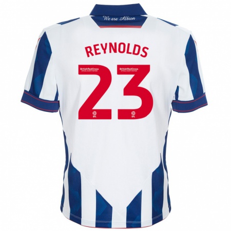 Kandiny Herren Taylor Reynolds #23 Weiß Dunkelblau Heimtrikot Trikot 2024/25 T-Shirt