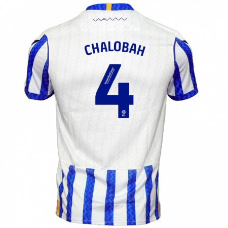 Kandiny Herren Nathaniel Chalobah #4 Blau Weiß Heimtrikot Trikot 2024/25 T-Shirt