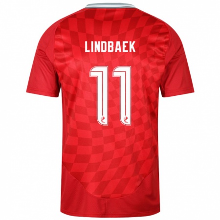 Kandiny Herren Adele Lindbaek #11 Rot Heimtrikot Trikot 2024/25 T-Shirt