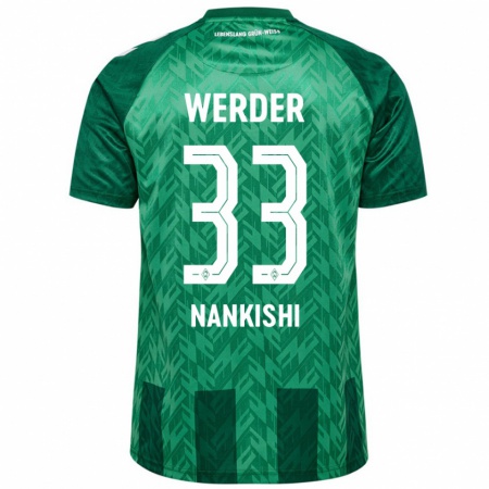 Kandiny Herren Abdenego Nankishi #33 Grün Heimtrikot Trikot 2024/25 T-Shirt