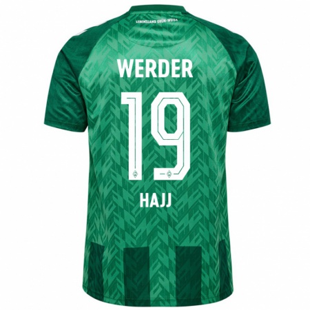 Kandiny Herren Hassan Hajj #19 Grün Heimtrikot Trikot 2024/25 T-Shirt