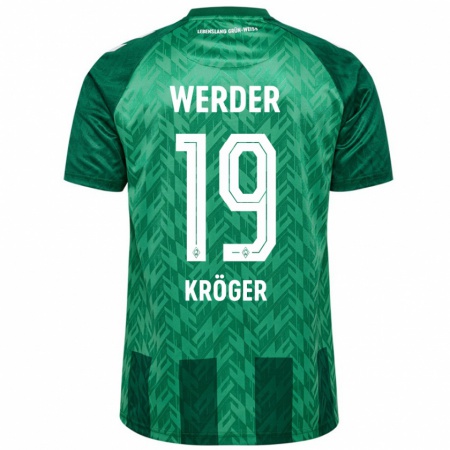 Kandiny Herren Moritz Kröger #19 Grün Heimtrikot Trikot 2024/25 T-Shirt