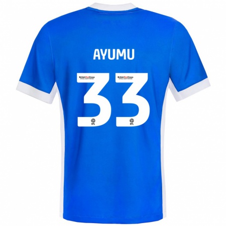 Kandiny Herren Ayumu Yokoyama #33 Blau Weiß Heimtrikot Trikot 2024/25 T-Shirt