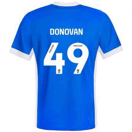 Kandiny Herren Romelle Donovan #49 Blau Weiß Heimtrikot Trikot 2024/25 T-Shirt