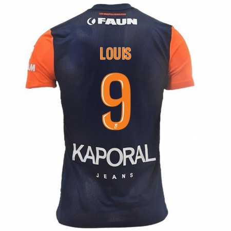 Kandiny Herren Kethna Louis #9 Marineblau Orange Heimtrikot Trikot 2024/25 T-Shirt