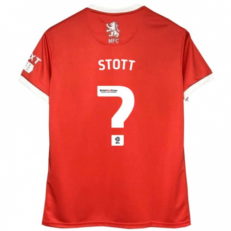 Kandiny Herren Jack Stott #0 Rot Weiß Heimtrikot Trikot 2024/25 T-Shirt