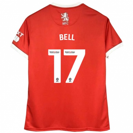 Kandiny Herren Millie Bell #17 Rot Weiß Heimtrikot Trikot 2024/25 T-Shirt