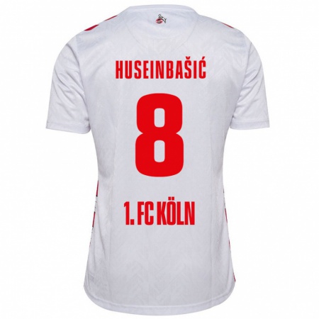 Kandiny Herren Denis Huseinbasic #8 Weiß Rot Heimtrikot Trikot 2024/25 T-Shirt