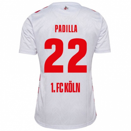 Kandiny Herren Natalia Padilla #22 Weiß Rot Heimtrikot Trikot 2024/25 T-Shirt