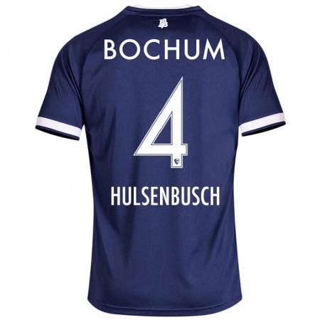 Kandiny Herren Daniel Hülsenbusch #4 Dunkelblau Heimtrikot Trikot 2024/25 T-Shirt