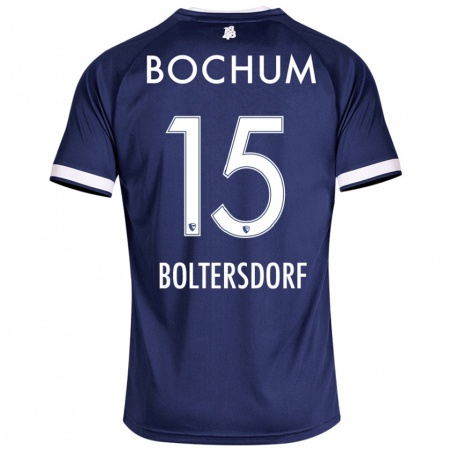 Kandiny Herren Sebastian Boltersdorf #15 Dunkelblau Heimtrikot Trikot 2024/25 T-Shirt