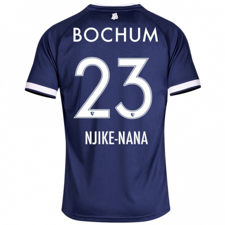 Kandiny Herren Jean-Philippe Njike-Nana #23 Dunkelblau Heimtrikot Trikot 2024/25 T-Shirt